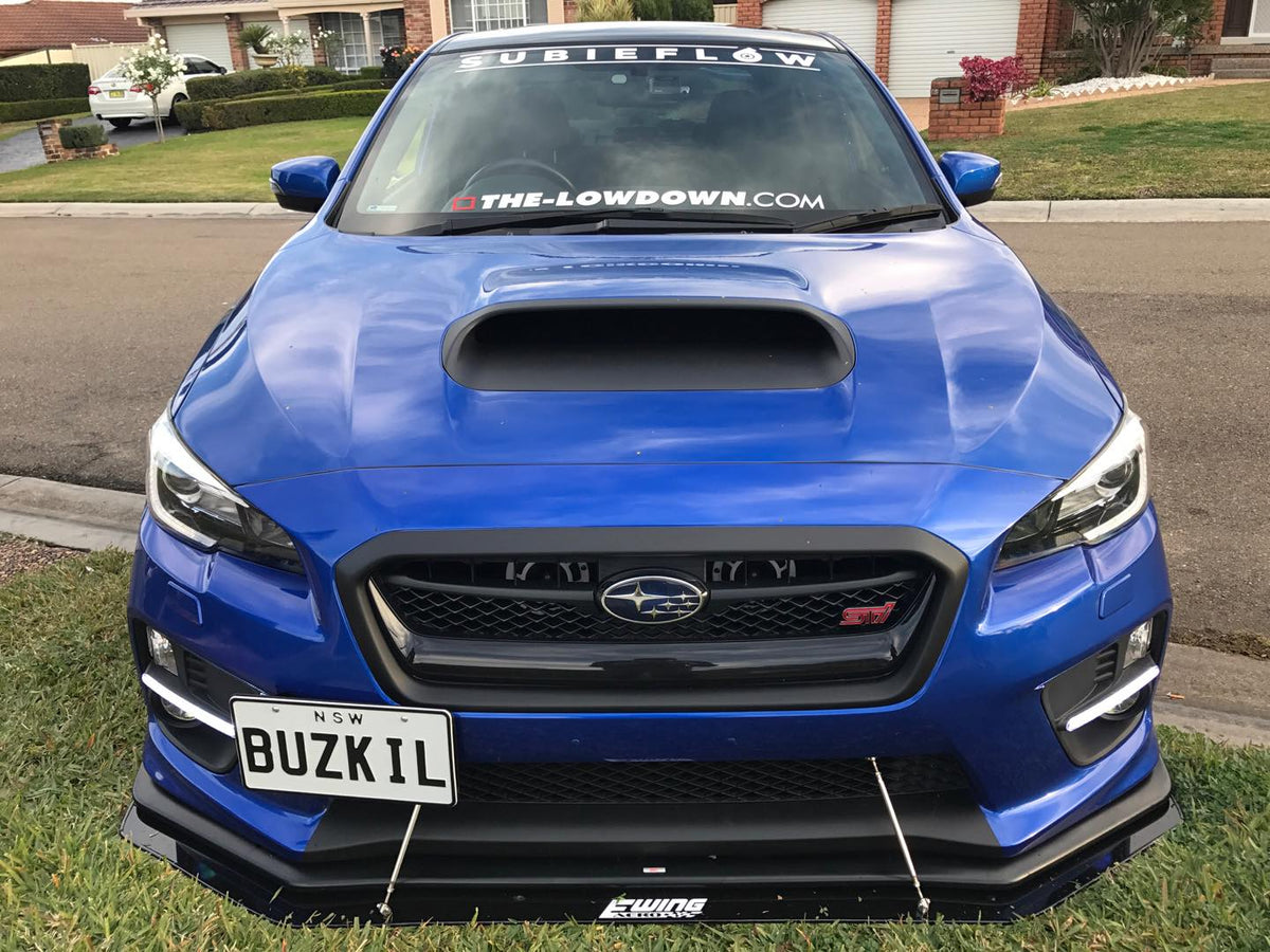 Subaru WRX 2015 Front Splitter E Wing Aero Designs