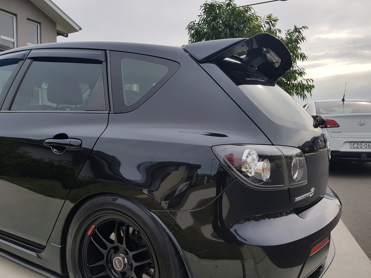 Mazda 3 BK MPS Rear Wing Extension – E-Wing Aero Designs