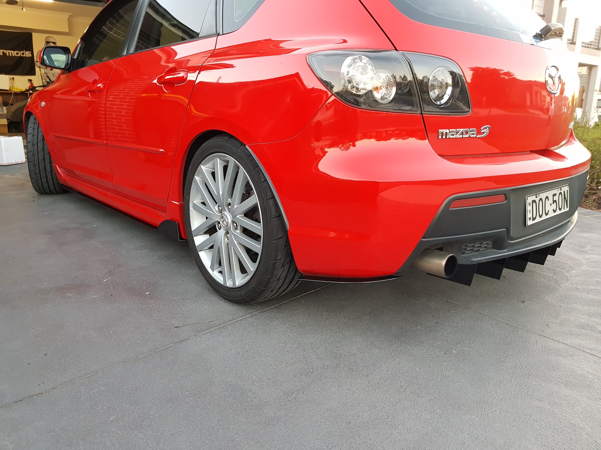 Mazda 3 BK MPS Rear Diffuser – E-Wing Aero Designs