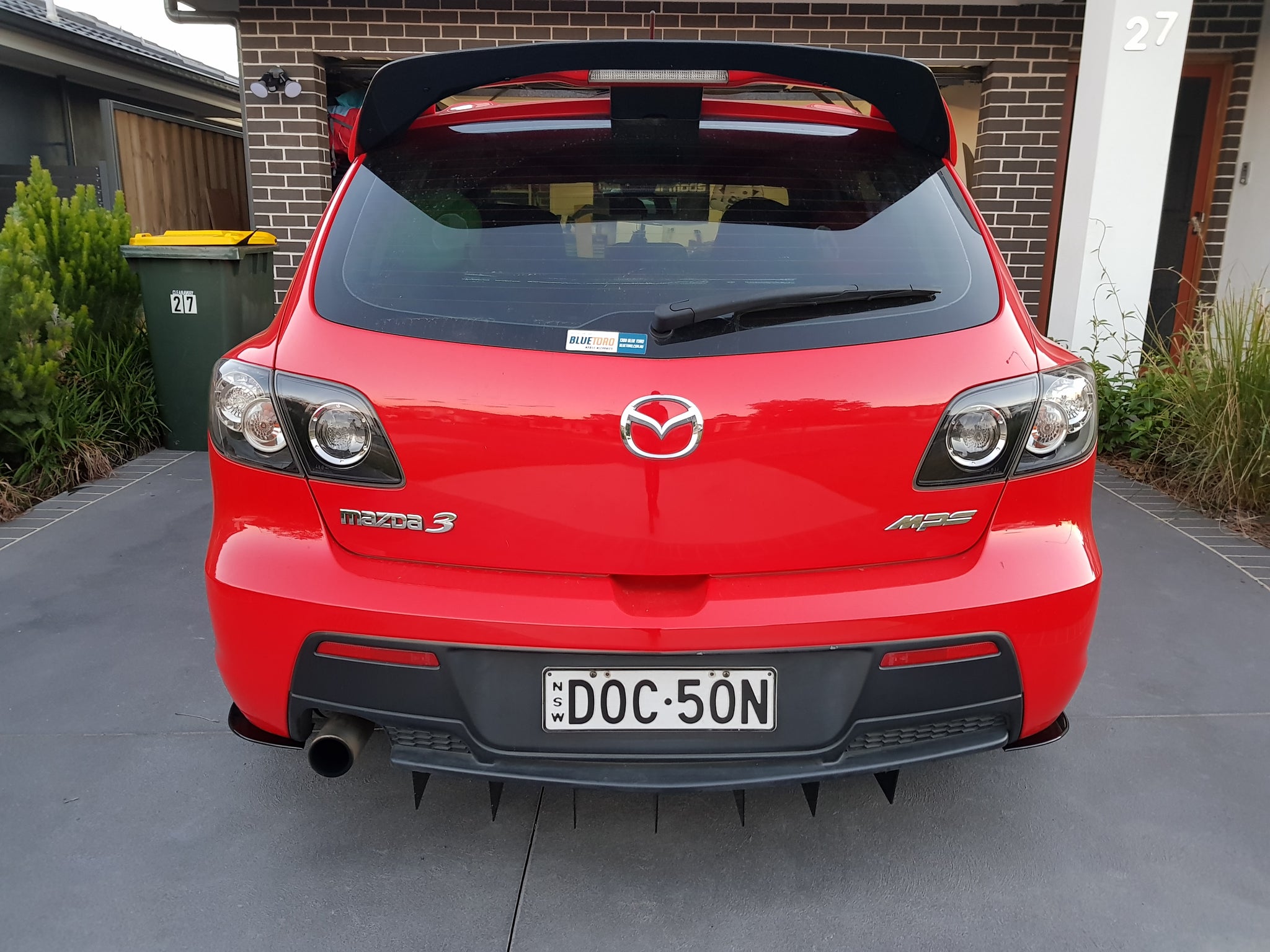 Mazda M3 Rear Mazda 3 BK MPS Rear Wing Extension – E-Wing Aero Designs