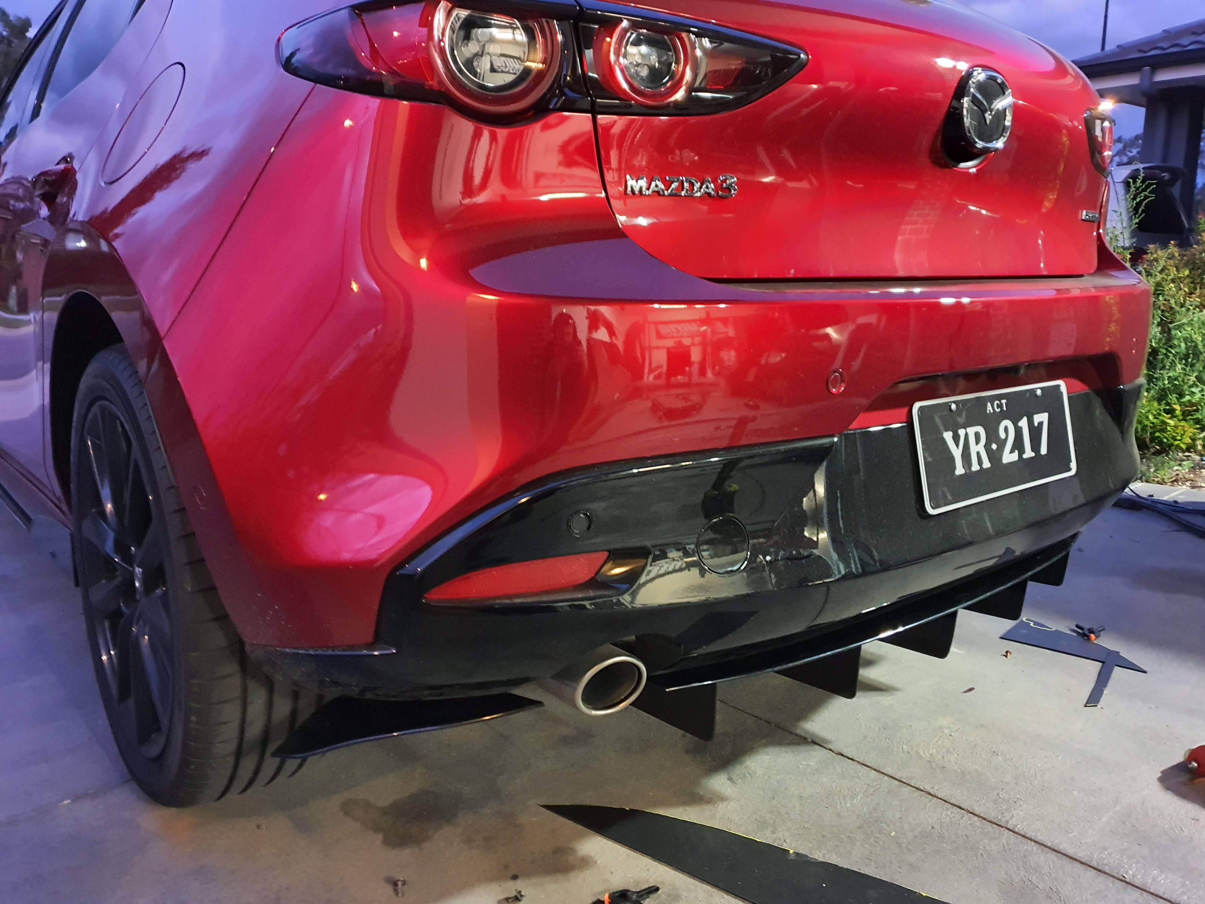 Mazda 3 BP Rear Diffuser – E-Wing Aero Designs