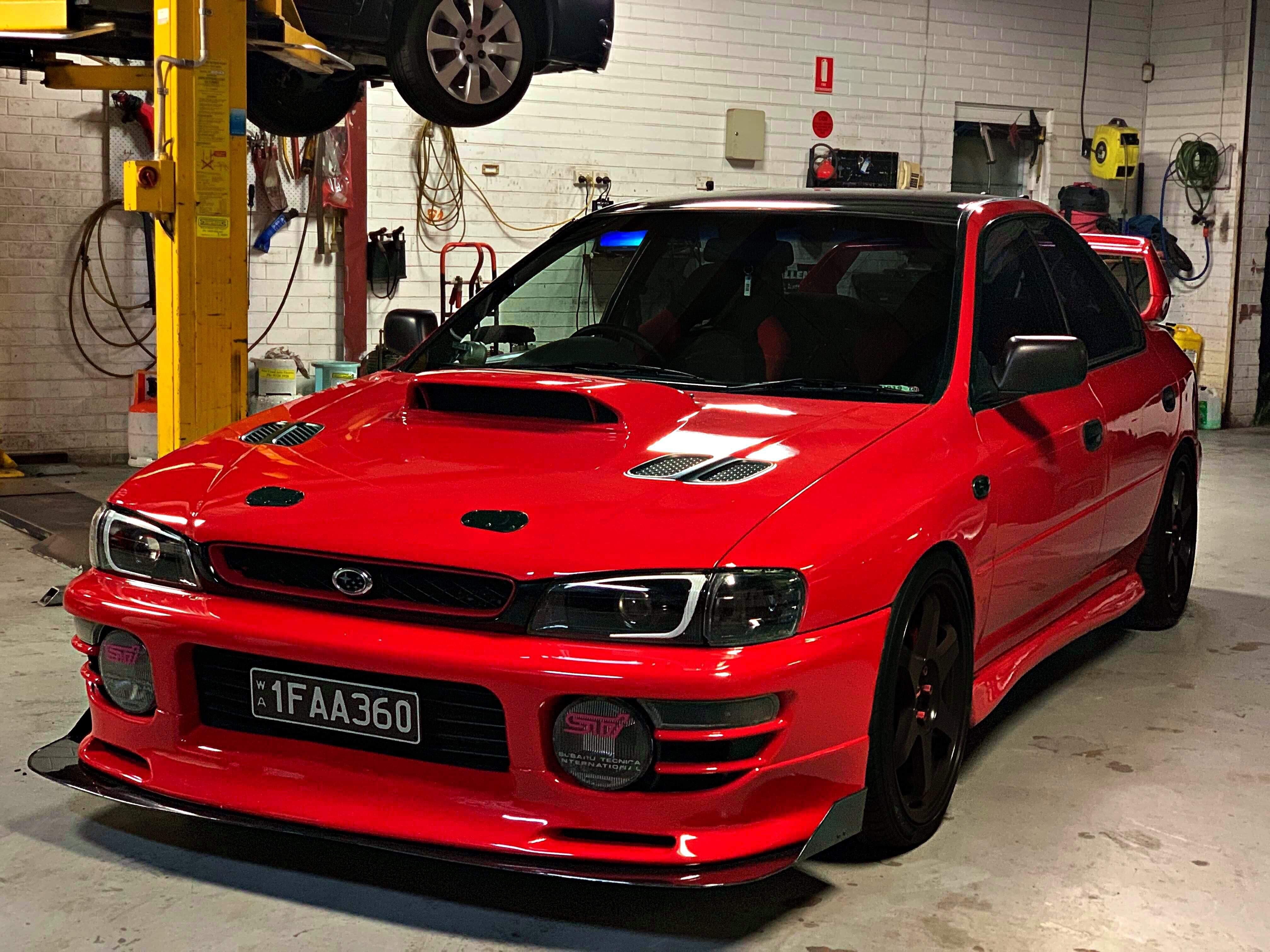 Subaru GC8 Impreza Front Splitter E Wing Aero Designs